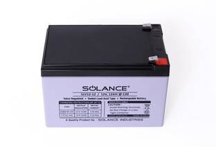 Solance 12V 12AH SMF Battery for Use in Any UPS/ Solar/ Mini Inverter and More Instruments (Black) 12 V Offline/Standby Rack-mount Model UPS 1 Outlet Plugs