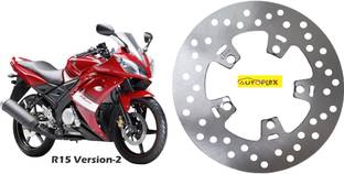 AUTOPLEX Rear Brake Disc Plate Compatible For R15 Version-2(V2) &R15 Version -3(V3)(REAR) Motorbike Brake Disc