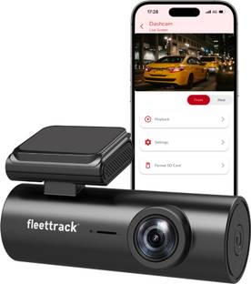 fleettrack Dashcam for Car | Real 2K with HDR Imaging | Voice Control | Upto 128GB Supports Dashboard Camera System