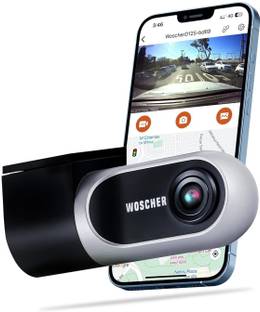 Woscher D125 Dash Cam 1080p Full HD, Built in WiFi Smart Dash Camera for Cars, 140° Reverse Assist Camera System