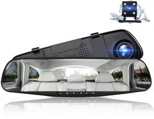 OneXsale Universal For Car Dual Lens Dvr Dash Camera 4.3inch Rearview Mirror For Car Reverse Assist Camera System