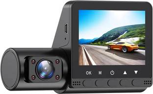 OneXsale Dashcam Night Vision 3 Cameras Wide Angle 2" LCD Screen Reverse Assist Camera System