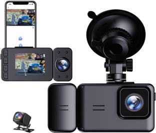 ROCKTECH 3 Channel Dash Cam for Cars with 2.5K Video Dashboard Camera System