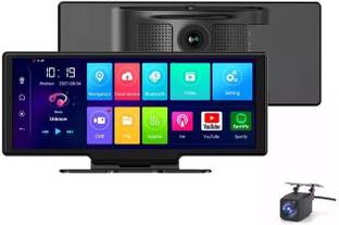 CLEGO Mirror Dash cam for Car with Dual Camera (Front+ Rear), Android 10.0 In-car Camera System