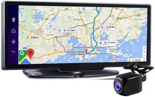 ROCKTECH Mirror Dash cam for Car with Dual Camera (Front+ Rear), Android 10.0 Reverse Assist Camera System
