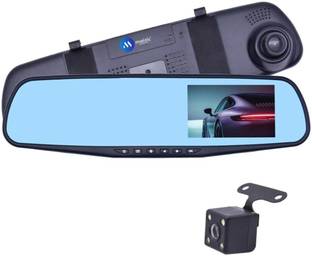 Maizic Smarthome 3In1 2K Front/Rear/Mirror Car Dash Cam Rear View Reverse G-Sensor 4.3'' Screen In-car Camera System