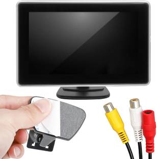 FABTEC 5 inch Dashboard TFT Monitor LED Screen Rear View Reverse for Car Dashboard Reverse Assist Camera System