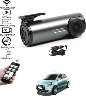 MATIES mini Car DVR wifi Connected/Loop Recording/App Control Dash Camera Recorder 172 Reverse Assist Camera System