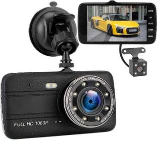 Qiwa Full HD 1080p Dual Dash Camera for Car with Front and Rear Recording Reverse Assist Camera System