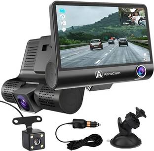 ApnaCam Full HD Dash cam for Car with Front, Inside and Rear Full HD Reverse Assist Reverse Assist Camera System