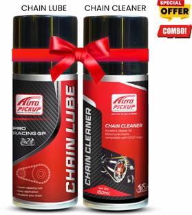 AUTO PICKUP Chain Cleaner and Chain Lube Combo (150 ml, Pack of 2) Engine Cleaner