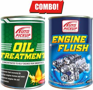 AUTO PICKUP Combo of Engine Flush And Oil Treatment 250 ML (Set of 2) Engine Cleaner