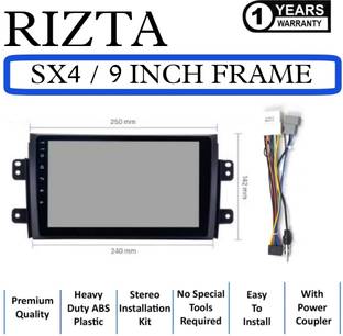RIZTA SX4 9-INCH STEREO FRAME FOR ANDROID PLAYER (DOUBLE DIN) Media Player Frame