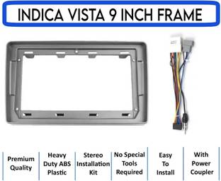 Sourabh Traders TATA INDICA VISTA 9-INCH STEREO FRAME FOR ANDROID PLAYER (DOUBLE DIN) Media Player Frame
