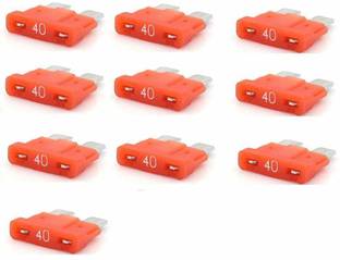PBROS 10 Pieces Standard Size Blade Fuse -40 AMP-(Color-Orange,Pack of 10) Vehicle Fuse