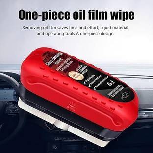 Nilpari Automotive Oil Film Cleaning Brush, Glass Cleaning Board, Liquid Vehicle Glass Cleaner