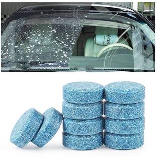 SRK TREADING glass cleaning Tablets Window Cleaner Glass Wash Cleaning tablet pack of 10 Tablet Concentrate Vehicle Glass Cleaner