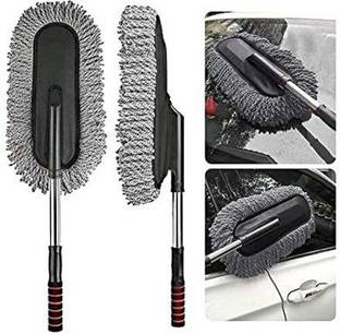 herik Drag Nano Fiber Car Wash Brush Car Dusting Tool Car Mop Wax Dash Duster Microfibre Wet and Dry Brush