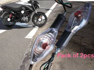 BIKEBLOOM Side, Rear, Front Halogen Indicator Light for Hero Glamour FI