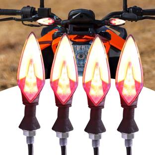 ASRYD Front, Rear LED Indicator Light for Universal For Bike Universal For Bike