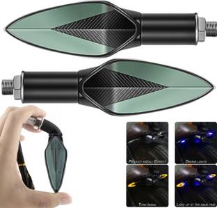 AutoPowerz Front, Rear LED Indicator Light for Universal For Bike Universal For Bike