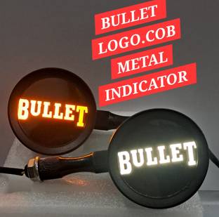 autostylists Front, Rear LED Indicator Light for Bullet, Royal Enfield, Yezdi Classic Chrome, Classic ( BS4 + BS6 ), Meteor 350