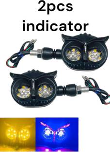 BIKEBLOOM Side, Rear, Front Xenon Indicator Light for Universal For Bike, Honda, Hero Splendor NXG, Splendor Plus, Dream Yuga, CB Shine, Universal For Bike