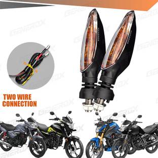 Generox Front, Rear LED Indicator Light for Honda Universal For Bike