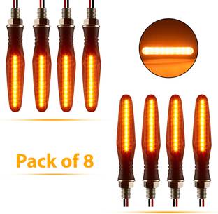 Autofledge Front, Rear, Side LED Indicator Light for Bajaj, Bullet, Datsun, Hero, Honda, KTM, Kawasaki, Royal Enfield, TVS, Universal For Bike, Yamaha 3 Series, 4 Series, 5 Series, 6 Series
