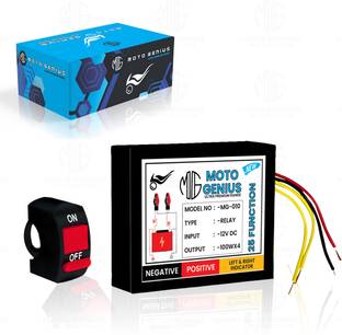 Moto Genius Front, Rear Flasher Indicator Light for Universal For Bike