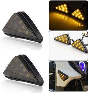 AIRSKY Front, Side LED Indicator Light for Kawasaki, KTM, Honda, Yamaha, Suzuki, Bajaj Ninja, RC 200, RC 390, RD 350, CBR, R1, R15, R15 M, Gixxer SF, Universal For Bike