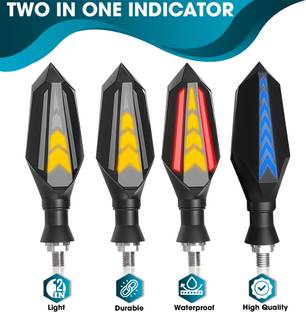 Otoroys Front, Rear, Side LED Indicator Light for Universal For Bike Universal For Bike
