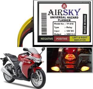 AIRSKY Front, Rear, Side Flasher Indicator Light for Honda CBR, CBR 150R, CBR 220 R, CBR 250R, CBR 600