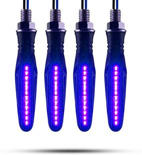 Autofledge Front, Rear, Side LED Indicator Light for Bajaj, Bullet, Datsun, Hero, Honda, KTM, Kawasaki, Royal Enfield, TVS, Universal For Bike, Yamaha 3 Series, 4 Series, 5 Series, 6 Series, 7 Series