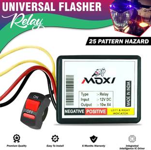 MIKANIX Front, Rear Flasher Indicator Light for Universal For Bike