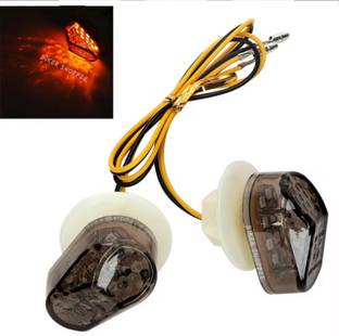 BIKER SHOPPEE Side LED Indicator Light for Universal For Bike, Yamaha, Honda, BMW, GS, Bajaj, Suzuki, KTM, Hero, Kawasaki Gixxer, R6, Ninja 300, Universal For Bike, CBR, R15 V4, Ninja, R15 V3, Pulsar RS, YZF R15, R15 V2