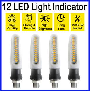 ASRYD Front, Rear LED Indicator Light for Universal For Bike Universal For Bike