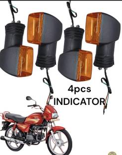BIKEBLOOM Side, Rear, Front Incandescent Indicator Light for Hero Splendor Plus, Splendor Pro, Splendor