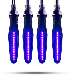 Autofledge Front, Rear, Side LED Indicator Light for Bajaj, Bullet, Datsun, Hero, Honda, KTM, Kawasaki, Royal Enfield, TVS, Universal For Bike, Yamaha 3 Series, 4 Series, 5 Series, 6 Series