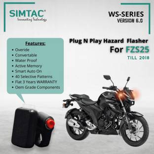 SIMTAC Front, Rear Flasher Indicator Light for Yamaha FZ 25