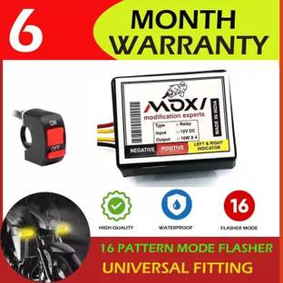 CROXIV Front, Rear, Side Flasher Indicator Light for Hero, Honda, Royal Enfield, KTM, Universal For Bike Universal For Bike