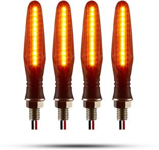 Autofledge Front, Rear, Side LED Indicator Light for Bajaj, Bullet, Datsun, Hero, Honda, KTM, Kawasaki, Royal Enfield, TVS, Universal For Bike, Yamaha 3 Series, 4 Series, 5 Series, 6 Series