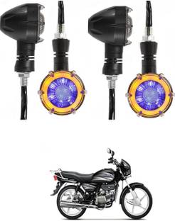 PRTEK Universal High Bright Front Rear Led Side Indicator Turn Signal V1302 Indicator Light Motorbike LED for Hero (12 V, 12 W)