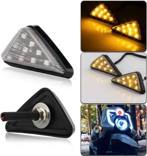 TMRIDE Front, Side LED Indicator Light for Bajaj, Bullet, Hero, Honda, KTM, Kawasaki, TVS, Suzuki, Yamaha Universal For Bike