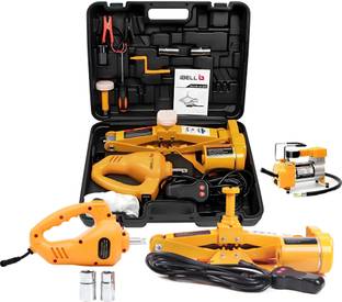 iBELL ECJ310 Electric Hydraulic Car Jack with Electric Impact Wrench Tire Inflator Vehicle Jack