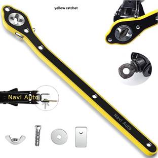 NAVI AUTO Labor Saving Hand Jack Wrench Ratchet, Forged Thickened Steel, for Scissor Jacks Vehicle Jack