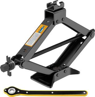 Kruvad Car Jack Kit Scissor Jack for Car 3 Ton Emergency Kit with Lug Wrench Vehicle Jack Stand