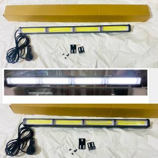 Auto MT Universal 4COB WHITE Flasher LED Light 12V 40w Bar 4X4 with Remote Fog Car,Truck Fog Lamp Car, Truck LED (12 V, 40 W)