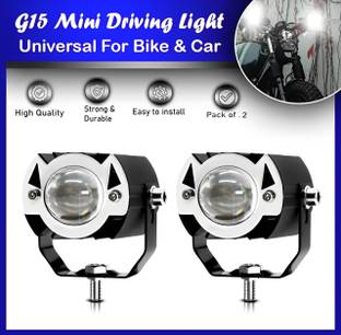 Flipkart SmartBuy Motorcycle G15 Mini Driving Spot/Fog Light Dual Color Super High Beam Fog Lamp Car, Motorbike LED (12 V, 15 W)