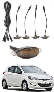 RKPSP 4 LED Front Grill Led Lights Amber Lights DRL For i20-Hyundai-2014 Parking Light Car, Van LED for Hyundai (12 V, 12 W)